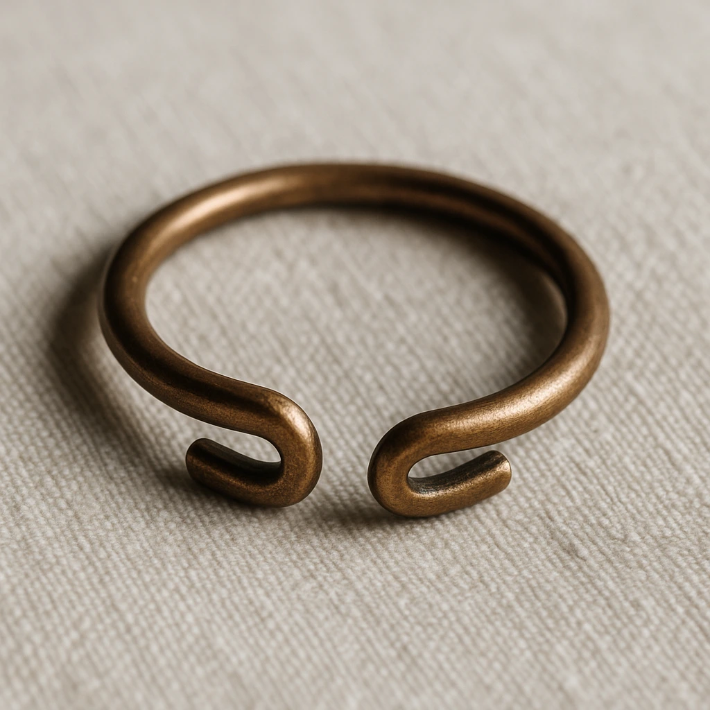 Anello minimal bronzo